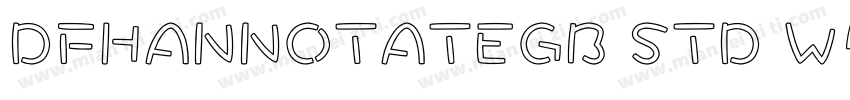 DFHANNOTATEGB STD W5字体转换